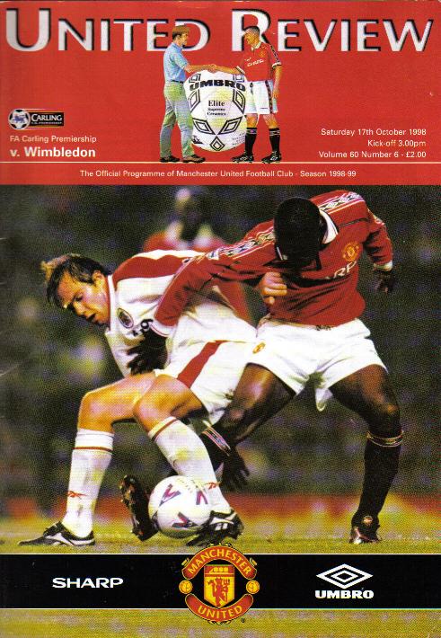 1998/99 - MAN UTD v WIMBLEDON